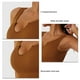 thumbnail image 5 of Sujetador de yoga Seamless Strappy elástico en forma de U escote acanalado con tazas extraíbles para correr, 5 of 5