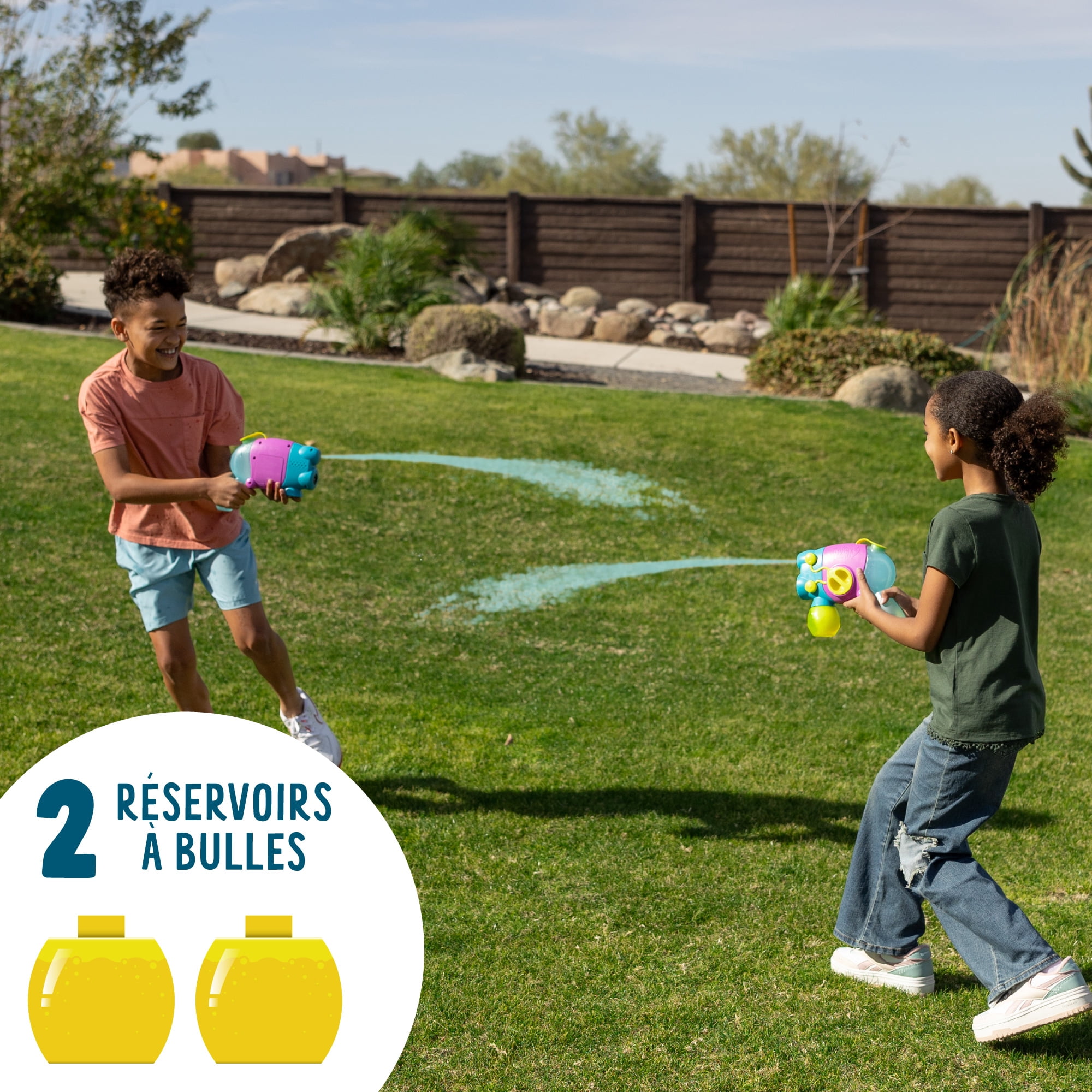 Chuckle & Roar 2-in-1 Bubble & Water Electric Blaster for Children Ages 3+, by Buffalo Games