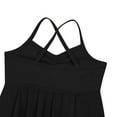 thumbnail image 6 of CHICTRY Little Girls Ballet Lyrical Dance Dress Chiffon Gymnastics Camisole Leotard Black 4-5, 6 of 7