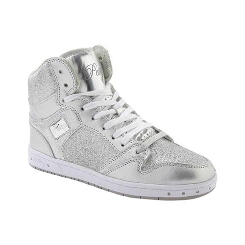glam pie glitter high top sneaker