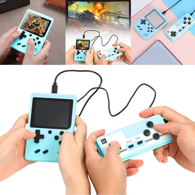 Consola de juegos portátil Macaron 3 0 pulgadas azul Hugtrwg versión doble 800