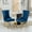 Blue, variant on Chrome Legs, Hand - crafted Pull - ups, Long - term Comfort - For Dining Room Relaxation
