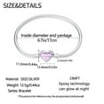 thumbnail image 3 of KUNSIR Halloween Luminous Vintage Bracelet Heart Chain 925 Sterling Silver Charms Gift, 3 of 5