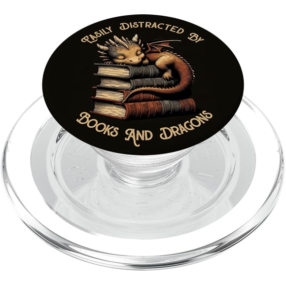 PopSockets PopGrip para MagSafe se distrae fácilmente con libros y dragones