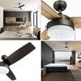 thumbnail image 2 of Prominence Home 51018 Statham Modern Farmhouse Ceiling Fan, 52, Espresso, 2 of 4