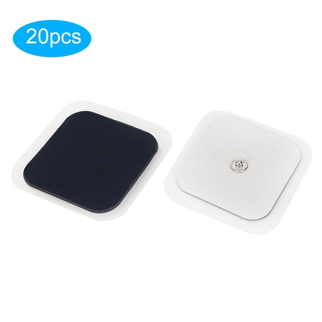 Placa de electrodos, 20 piezas, 5x5 cm, almohadillas de electrodos para fisioterapia, parches de electrodos, muy recomendados