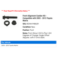 thumbnail image 2 of Front Alignment Camber Kit - Compatible with 2003 - 2013 Toyota Matrix 2004 2005 2006 2007 2008 2009 2010 2011 2012, 2 of 2