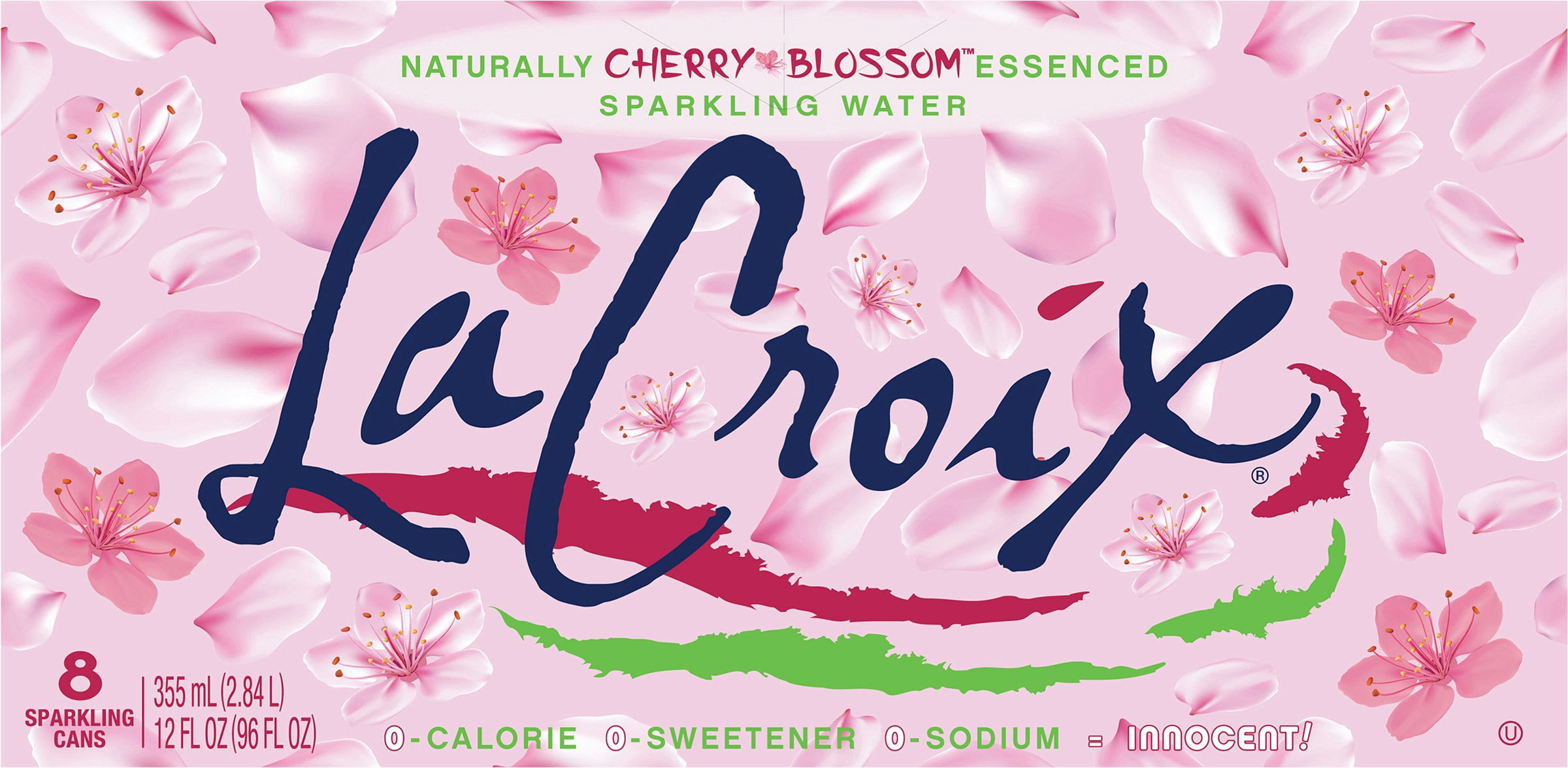 La Croix Sparkling Water Cherry Blossoms 8 Pack 12 oz 96 fl oz (Pack Of 3)