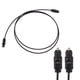 thumbnail image 1 of Fibra Óptica Cable de audio digital Toslink de fibra óptica Lote dorado de 3 pies, 1 of 6