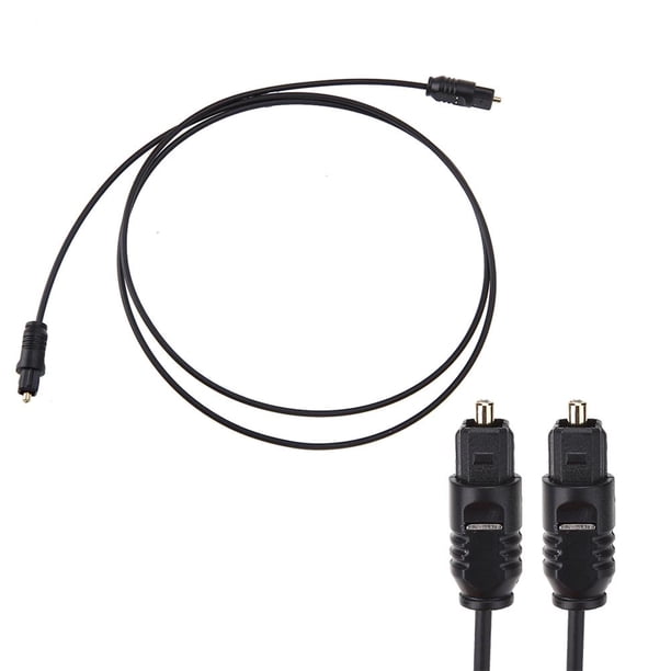 Fibra Óptica Cable de audio digital Toslink de fibra óptica Lote dorado de 3 pies