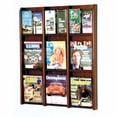 thumbnail image 2 of Wooden Mallet 9 Magazine & 18 Brochure Oak and Acrylic wall Display - Light Oak, 2 of 3