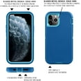 thumbnail image 3 of Entronix Funda Resistente para iPhone 12, Triple Capa, Resistente a Golpes y Anticaídas, Color Verde Azulado, 3 of 6
