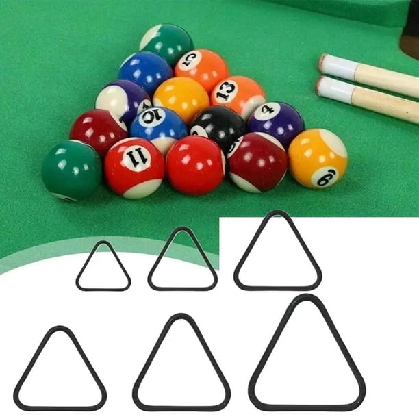 1Pc Snooker Triángulo Billar Triángulo Marco Estante Estante de bola de mesa de plástico Accesorios de snooker 25mm 32mm 38mm 44mm 52mm 57mm