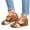 Brown, variant on SPRING PARK Women Peep Toe Platform Wedge Heels Summer Sandals Buckle Strap Shoes