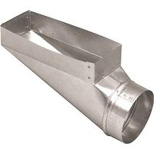 Imperial GV0664 Galvanized Duct End Boot, 30 Gauge, 3" x 10" x 6
