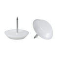 thumbnail image 1 of Protector de patas de silla y mesa de muebles con clavos de 23mm de diámetro, blanco, 10 piezas, 1 of 5