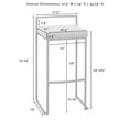 thumbnail image 2 of Crosley Tabourets de Bar Harlowe en Velours/acier Moderne, Gris (Ensemble de 2), 2 of 5