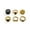 Gold, variant on Black Stone Rings Portrait Couple Emo Y2k Fashion Jewelry Ring Set for Women Men