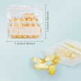 thumbnail image 2 of Skycase Pill Pouch Bags (100 Pack), Clear Resealable Travel Pill Bags Daily Travel Medicine Organizer Write-on Label Portable Plastic Pouch Small Bags to Hold Vitamin, Medication, Pills, 3" x 2.75", 2 of 7