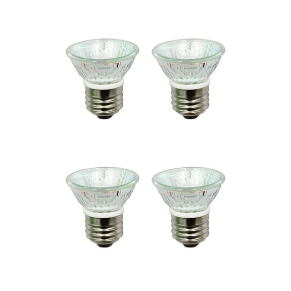 (4)-Bulbs HR16 120V 25W E27/E26 MR-16 25 Watt JDR C Bulb Lamp HR 16 with Lens Anyray A1875Y