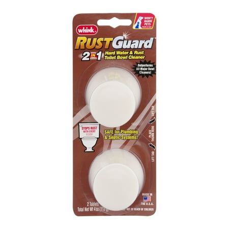 Truebro Lav Guard - Whink Rust Guard 2 in 1 Hard Water & Rust Toilet Bowl Cleaner - 2 CT