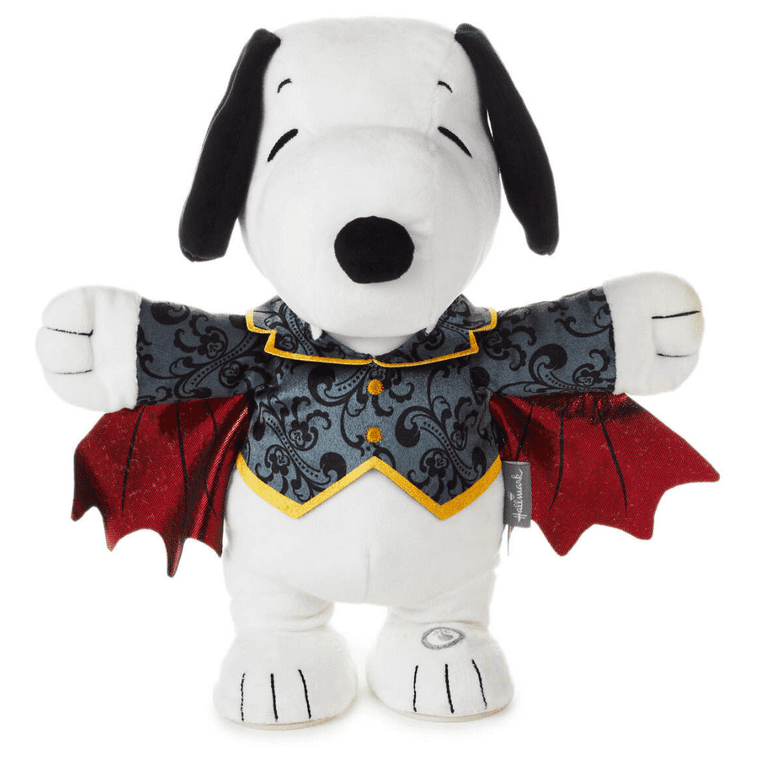Hallmark Peanuts Snoopy the Vampire Beagle Halloween Plush Sound