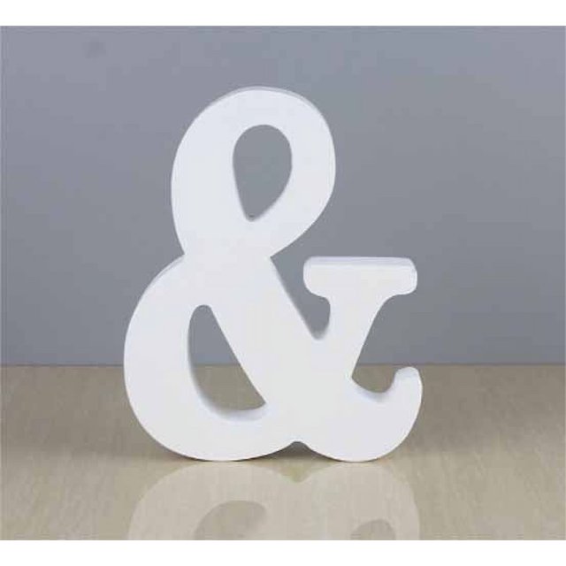 Letra de madera decoración de pared del alfabeto de madera práctica con 2 ganchos para decoración de fiestas ANGGREK Otros