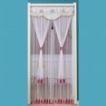 thumbnail image 1 of Punch-Free Mosquito Screen Door Curtain, Breathable Bedroom Partition Curtain, Double Layer Lace Embroidered Door Curtain, 1 of 5