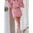 thumbnail image 5 of HH TRAF 2024 Otoño Moda Mujer Pata de Gallo Culottes Tiro Medio Slim Traje Pantalones Cortos Mujer Viajes Oficina Dama Pantalones Cortos Mujer, 5 of 5
