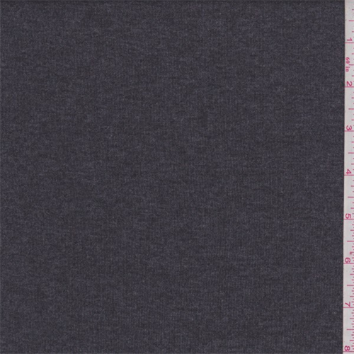 Charcoal Grey Jersey Knit, Fabric By the Yard