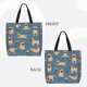 thumbnail image 2 of Balery French Bulldog Yoga Bolsa de Mano para Mujeres con Cremallera, Bolsa de Gimnasio con Compartimentos, Bolsa para Laptop, Bolsa para Trabajo, 2 of 7
