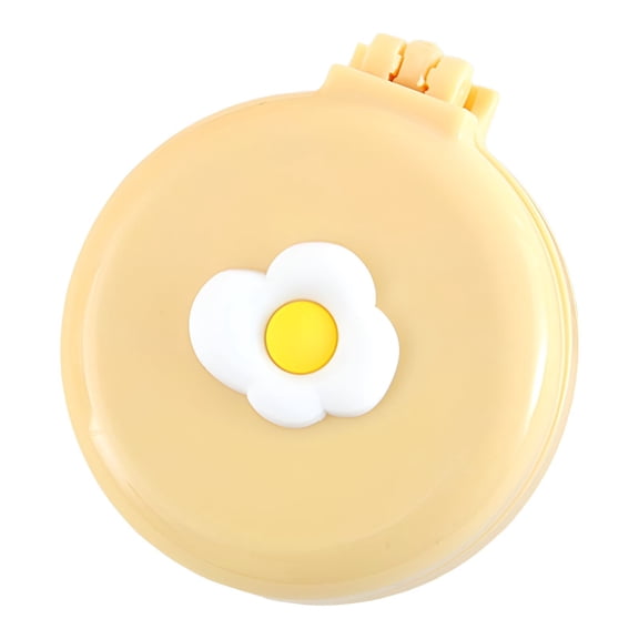RAIRSKY Mini Hair Brush,Mirror on Backside Travel Hair Brush,Bouncy Cushion Pad Travel Brush for Women,Style5