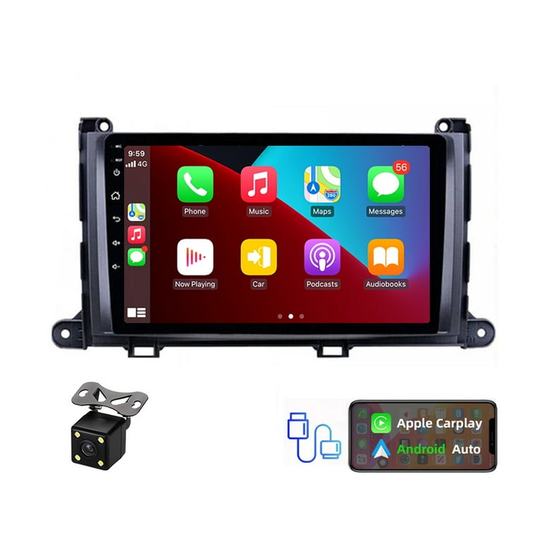 JMANCE Car Player for 2011-2014 Toyota Sienna 9'' Android 10 Car