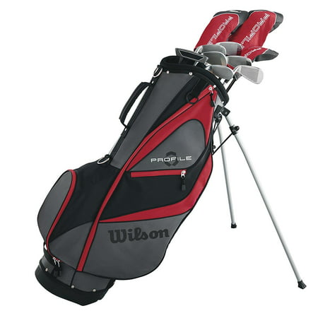 Wilson Profile XD Men's RH Flex Graphite Steel Long Golf Club Set and Stand (Best Rated Womens Golf Clubs)
