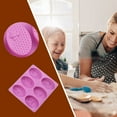 thumbnail image 4 of Huayishang Cake Pop Mold Hqd-668 Bee Festival Six-Hole Diy Soap Mold Cake Mold, Kitchen Essentials Clearance Sale Pink, 4 of 6