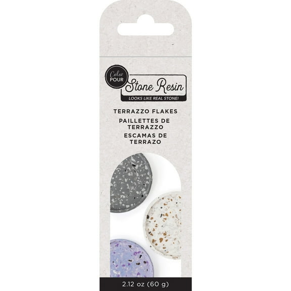 American Crafts Stone Resin Terrazzo Flakes 3/Pkg