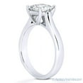 thumbnail image 3 of Square Cut Charles & Colvard Forever Brilliant Moissanite Solitaire Engagement Ring in 14k White Gold, 3 of 4