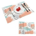 thumbnail image 1 of DouZhe Polyester Placemats Ensemble de 4, Motif Graffiti Coloré Abstrait Résistant à la Chaleur Place Mats pour Table à Manger, 12 Pouces x 18 Pouces, 1 of 6