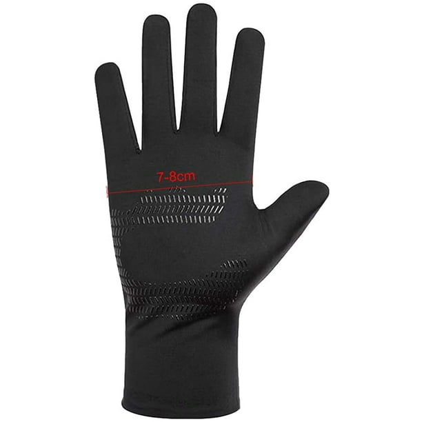 Ffiy Lightweight Silk Summer Gloves Non-Slip Outdoor Sports Driving Cycling Gloves Winter Warm Running Glove Liner Sun Uv Protection Fishing Gloves Fo