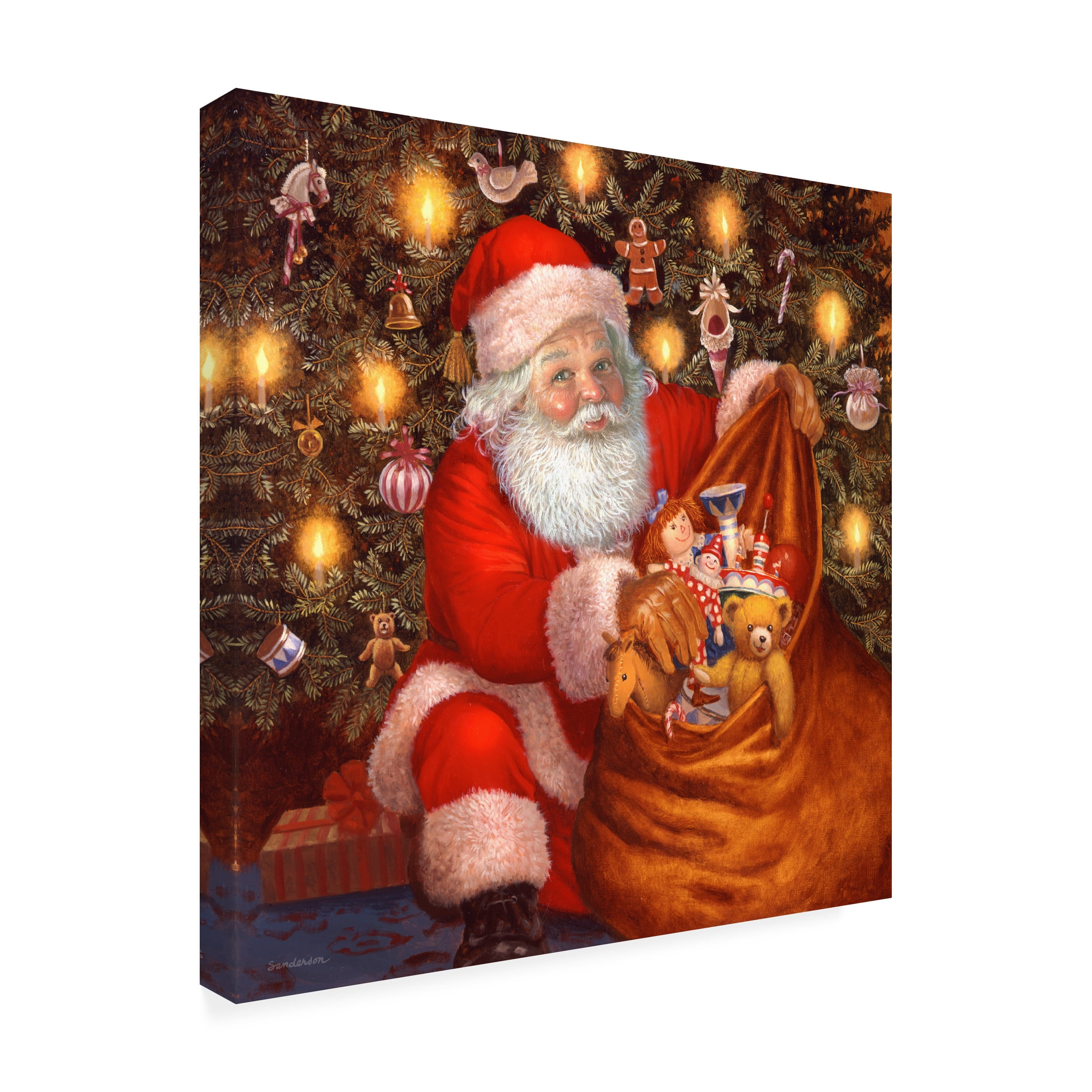 Ruth Sanderson 'Santa's Bag Of Toys' Canvas Art