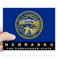 thumbnail image 1 of CafePress - Nebraska State Flag - Square Sticker 3" x 3", 1 of 1