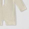 thumbnail image 5 of Zanarzt Baby Girl Rash Guard Baby Boy Swimsuit Ocean Theme Print Zip Up Short Sleeve Bathing Suit Rash Guard Swimwear Beige,1-2 Years, 5 of 5