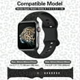 thumbnail image 6 of ANTSHARE Compatible with Apple Watch Band 38mm 40mm 41mm 42mm 44mm 45mm, Waterproof Cheetah Sport Silicone Strap Wristbands for iWatch Bands Series 11 10 9 8 7 6 5 4 3 2 1 SE3/2/1 Ultra3/2/1, 6 of 6