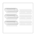 thumbnail image 1 of 50 Pieces Metal Curtain Rings, Curtain Hanging Rings and Plastic Curtain Hooks, Curtain Rings for Window Curtain,Silver, 1 of 5