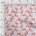thumbnail image 2 of oneOone Cotton Jersey Red Fabric Floral Fabric For Sewing Printed Craft Fabric By The Yard 58 Inch Wide, 2 of 5