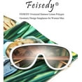 thumbnail image 7 of FEISEDY Oversized One Piece Sunglasses Women Men Fahion Siamese Lenses Retro Design B2580, 7 of 7