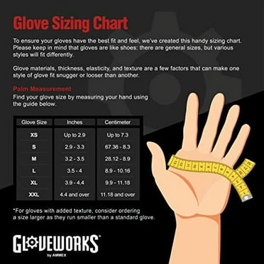 GLOVEWORKS Black Disposable Nitrile Industrial Gloves, 5 Mil, Latex & Powder-Free, Food-Safe, Textured