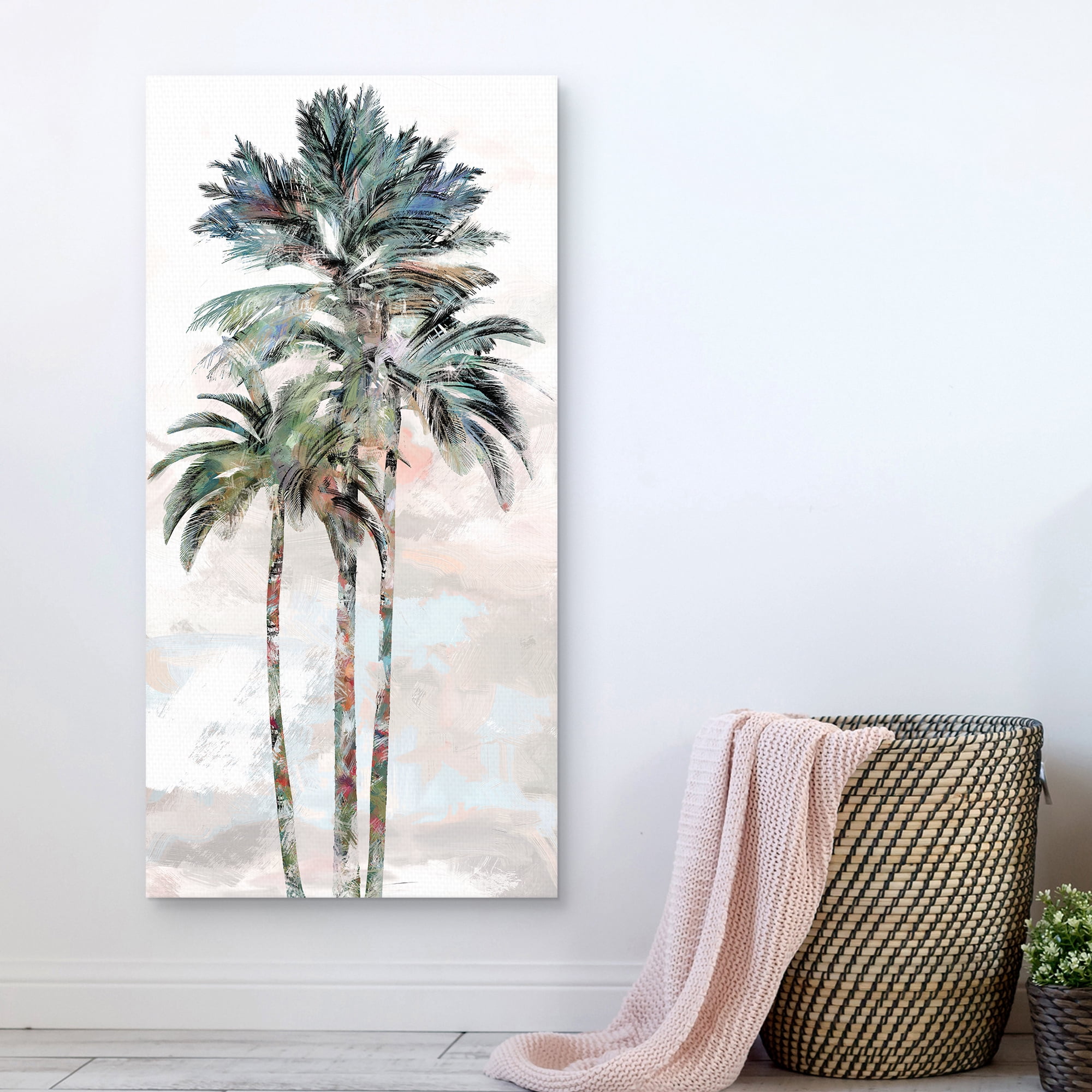 Rainbow Palms I by Studio Arts Canvas Art Print