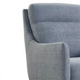 thumbnail image 2 of Armen Living Dahlia Fabric Swoop Arm Accent Chair with Metal Base in Graphite, 2 of 6