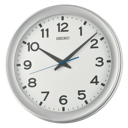 Seiko Carter Wall Clock, Silver